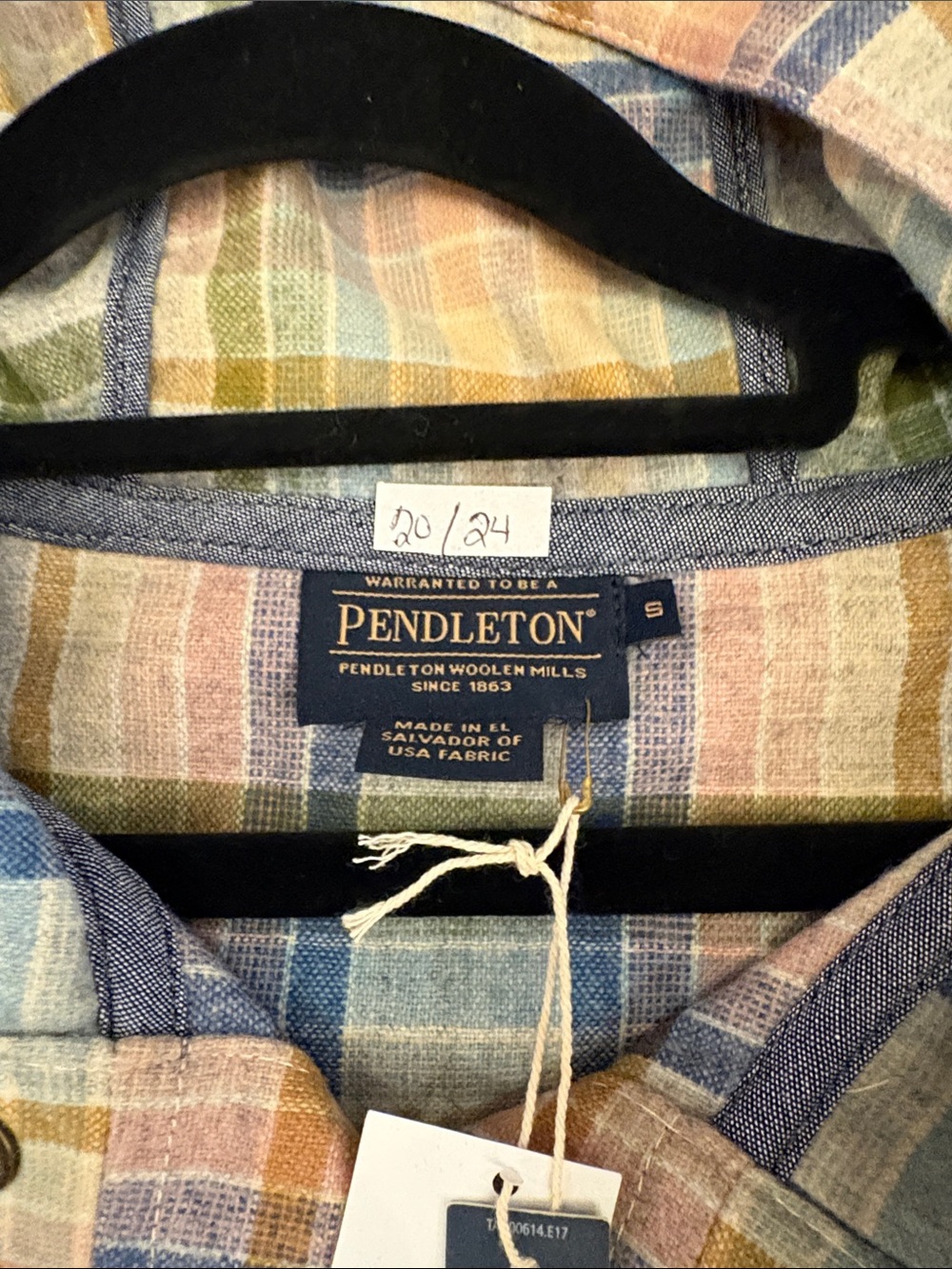 Pendleton virgin wool plaid hooded jacket w/pockets NWT Small $278 - Picture 4 of 5